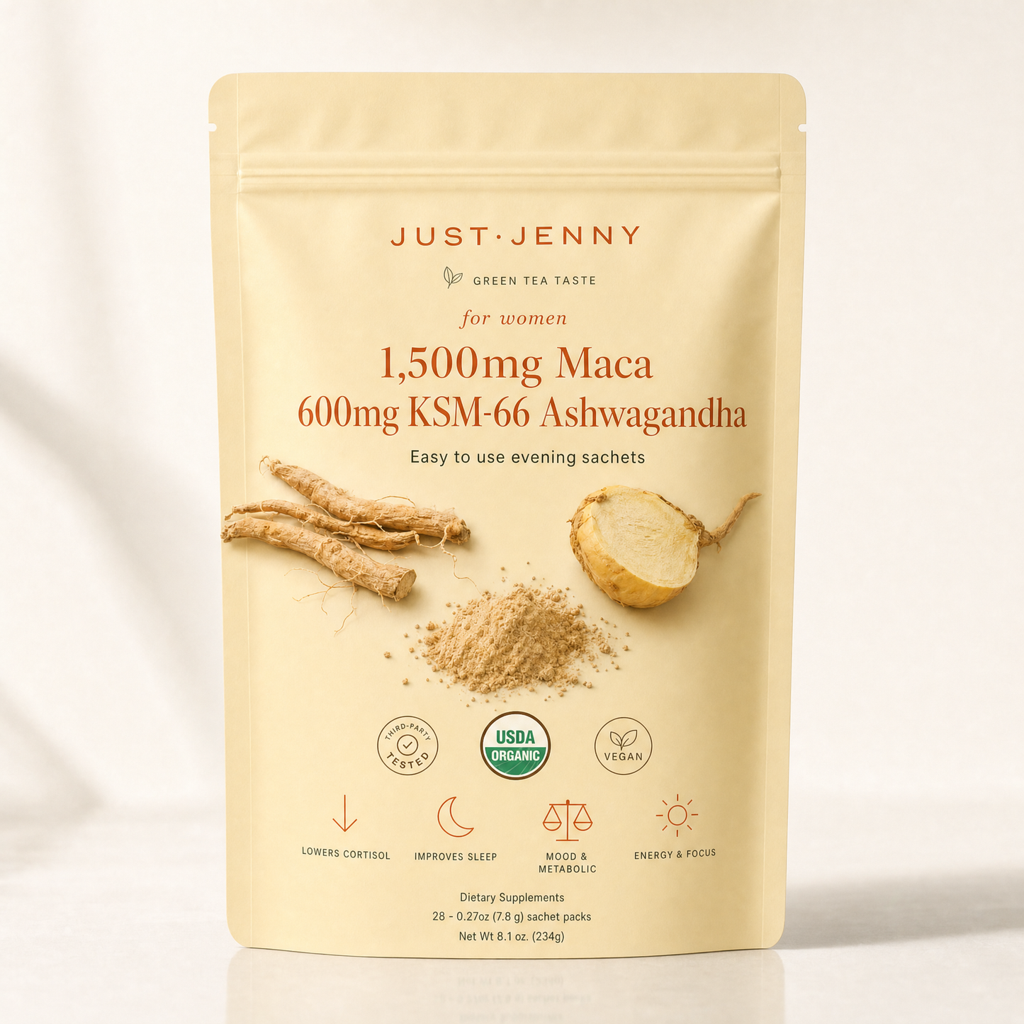 Just Jenny Maca & Ashwaganda Sachets