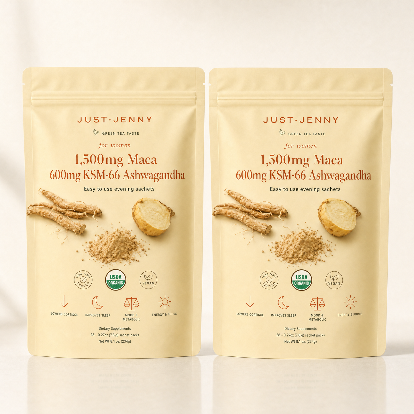 Just Jenny Maca & Ashwaganda Sachets