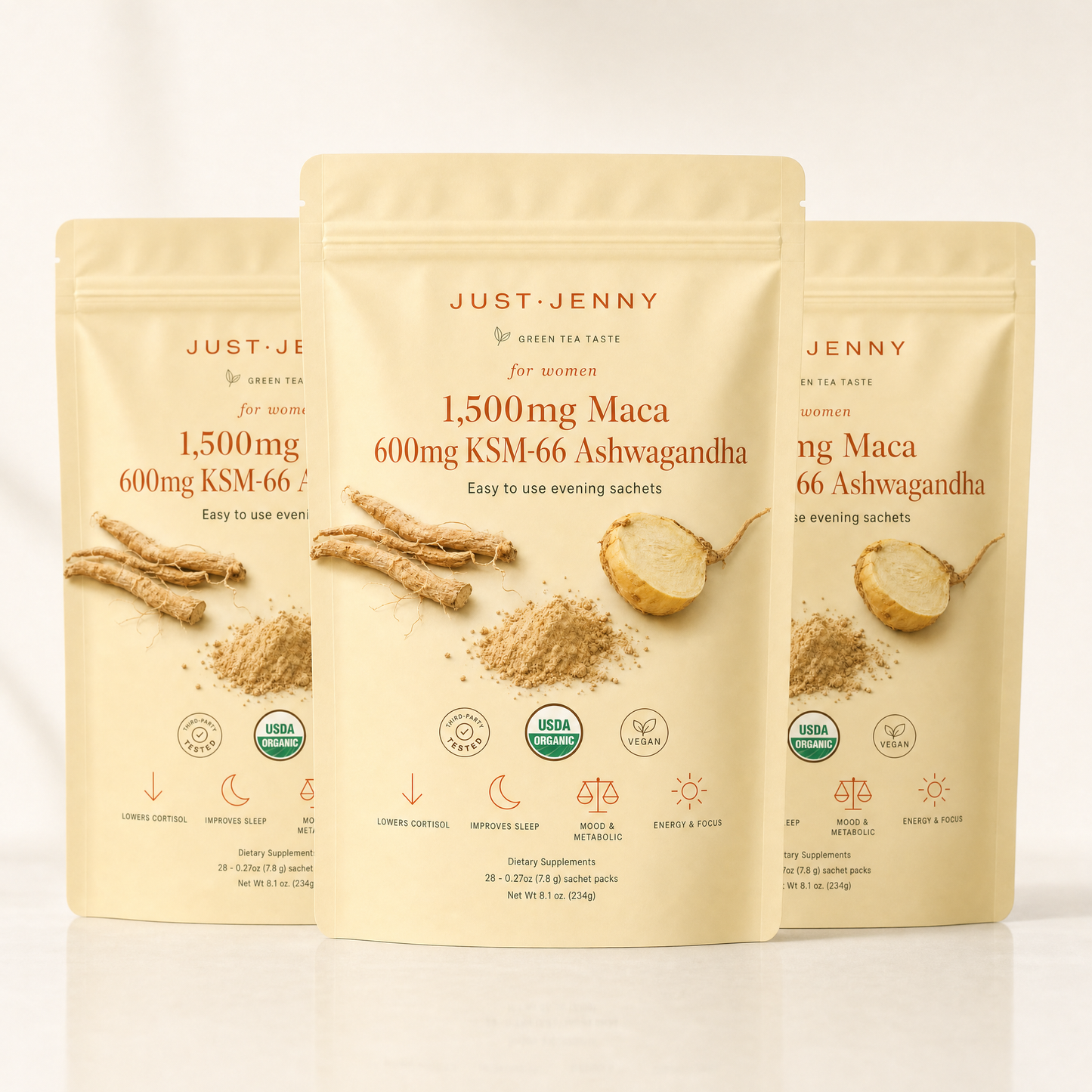 Just Jenny Maca & Ashwaganda Sachets